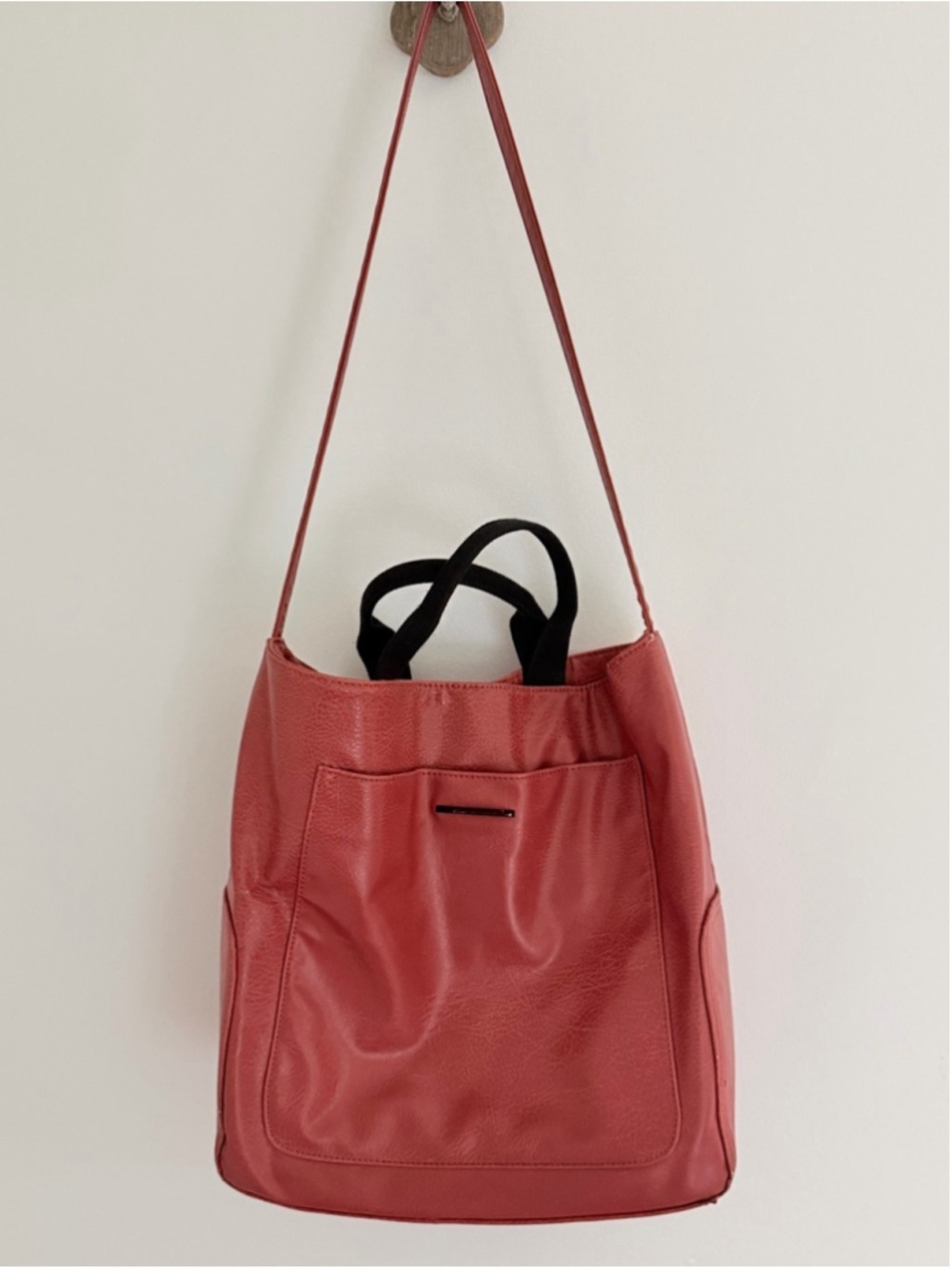 Matt & Nat Coral Vegan Leather Tote Shoulder Bag Crossbody